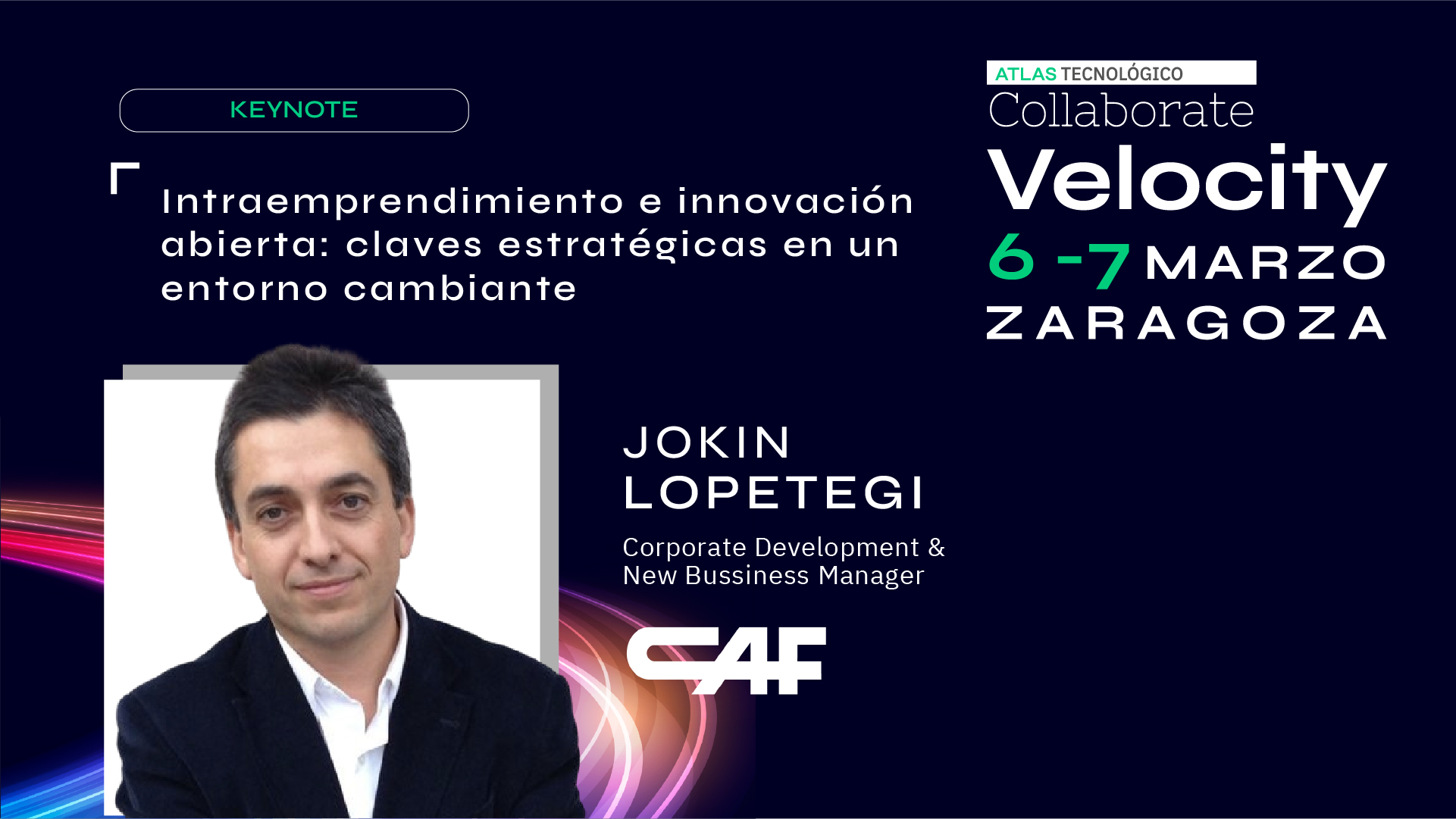 Jokin Lopetegui (CAF) hablará de intraemprendimiento en el arranque del Collaborate