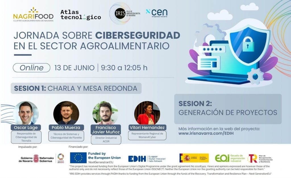 Nagrifood analiza el desafío de la ciberseguridad en la industria agroalimentaria en una jornada en Pamplona