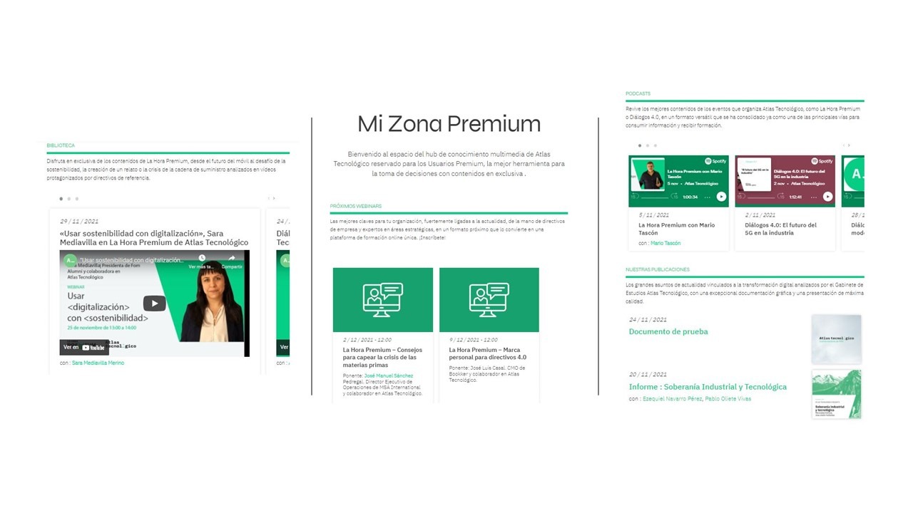 Nace Zona Premium, el espacio de contenidos en exclusiva sobre el ecosistema 4.0 de Atlas Tecnológico