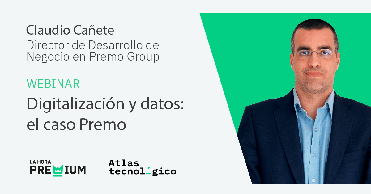 Claudio Cañete, de Premo Group hablará de «Digitalización y datos: el caso Premo» en La Hora Premium