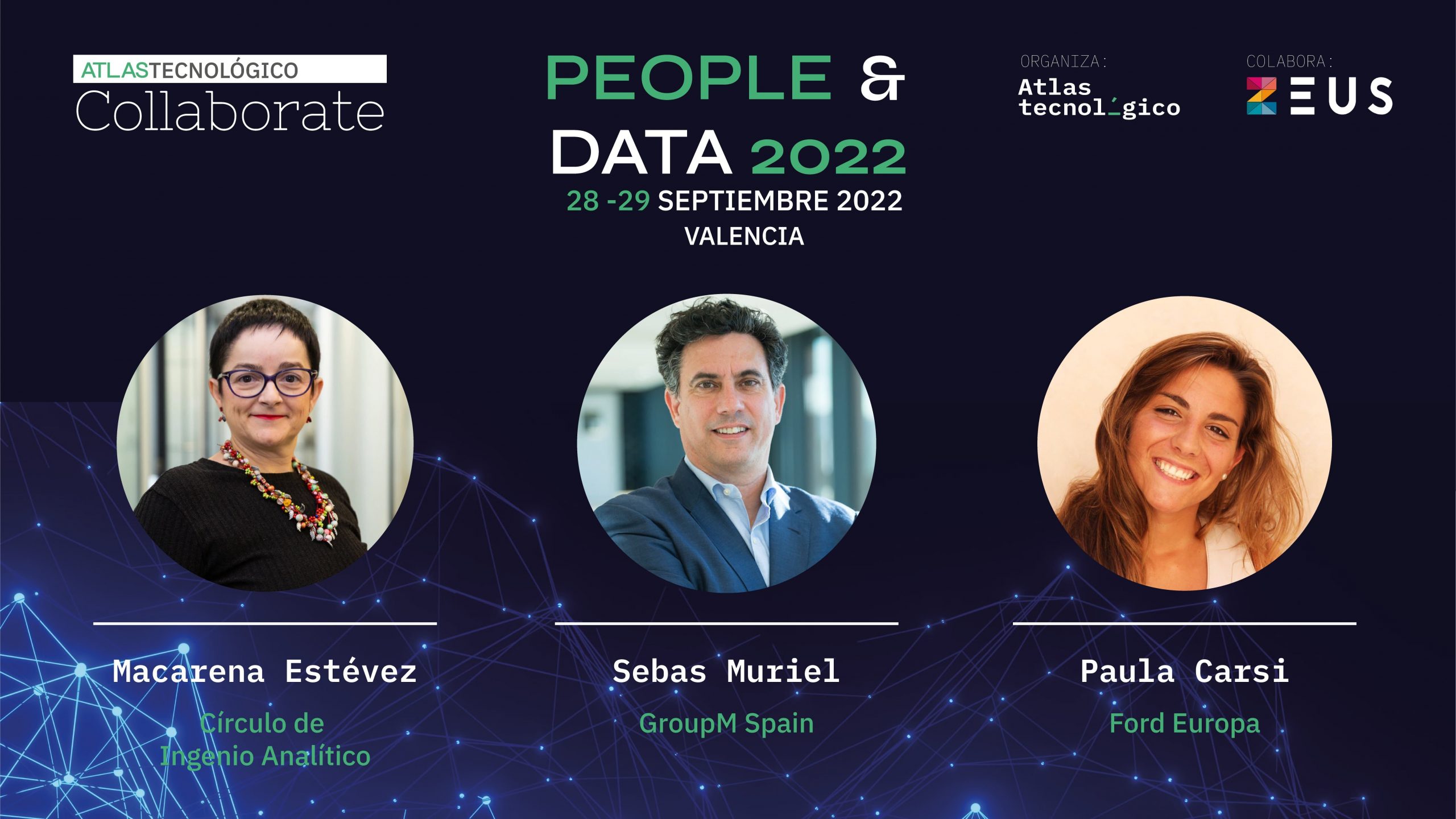 Macarena Estévez, Sebas Muriel y Paula Carsi, tres ponentes de lujo para Collaborate People & Data 2022