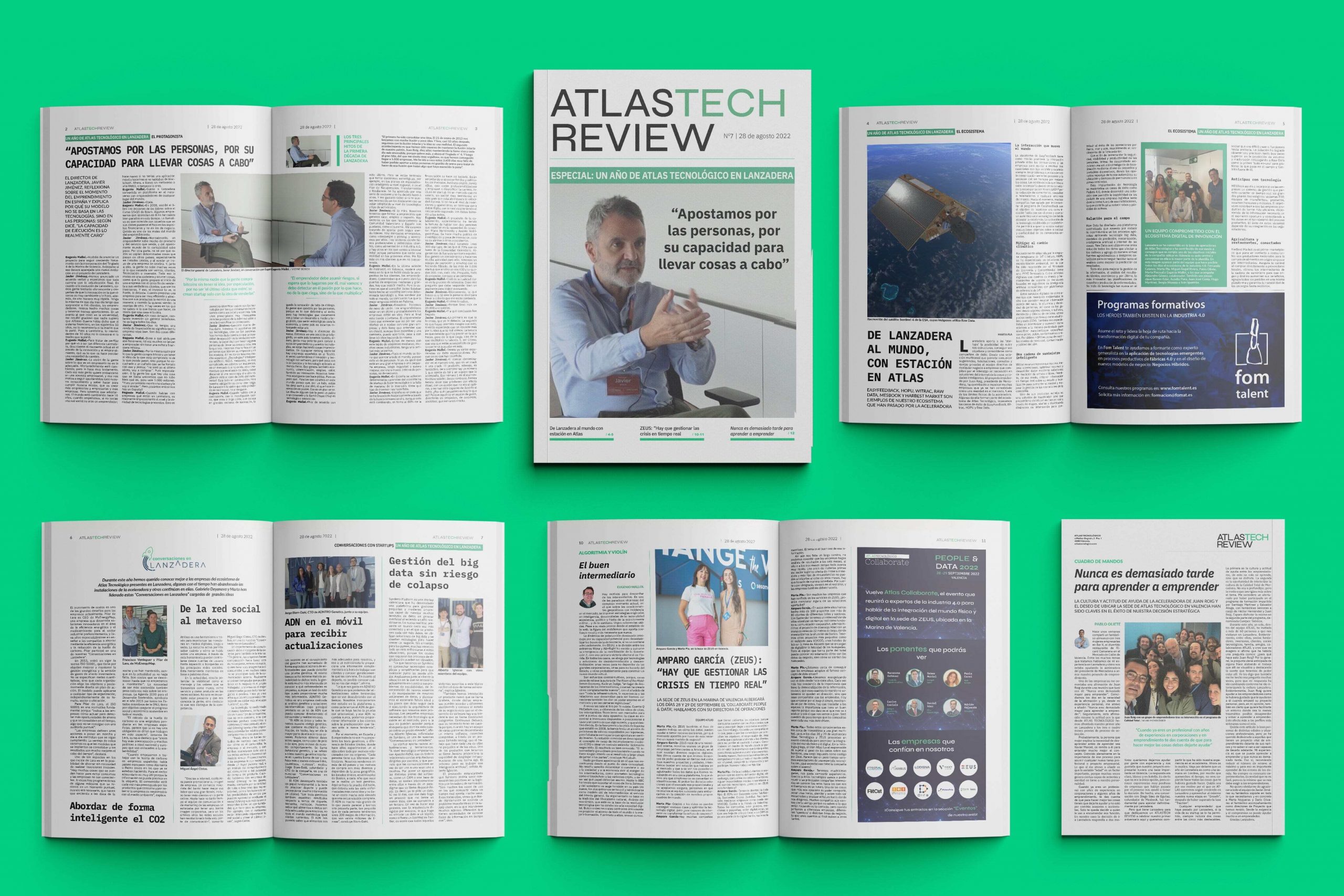 ATLASTECH REVIEW repasa el primer año de Atlas Tecnológico en Lanzadera y entrevista a su director general