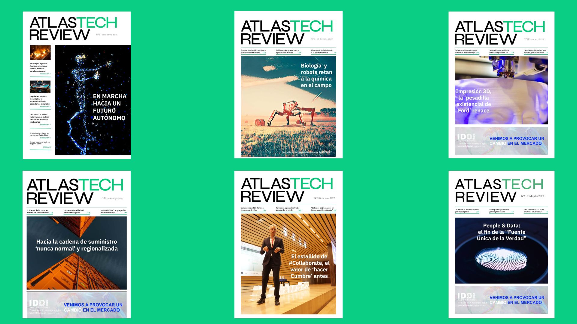 Un recorrido por las entregas de ATLASTECH REVIEW, la publicación mensual del ecosistema