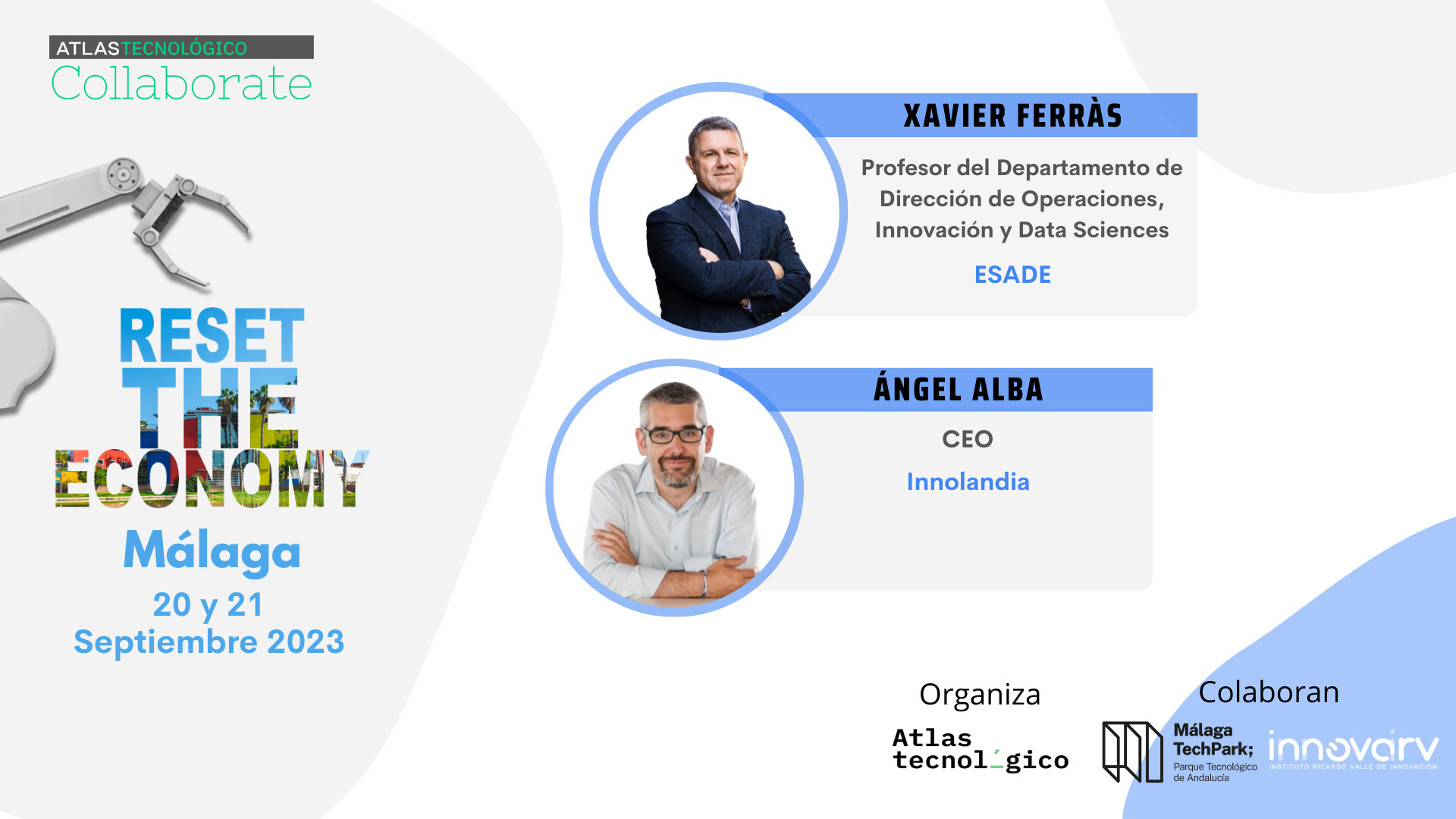 ¿Cómo resetear los modelos de innovación? Xavier Ferràs y Ángel Alba lo desvelan en Collaborate Málaga