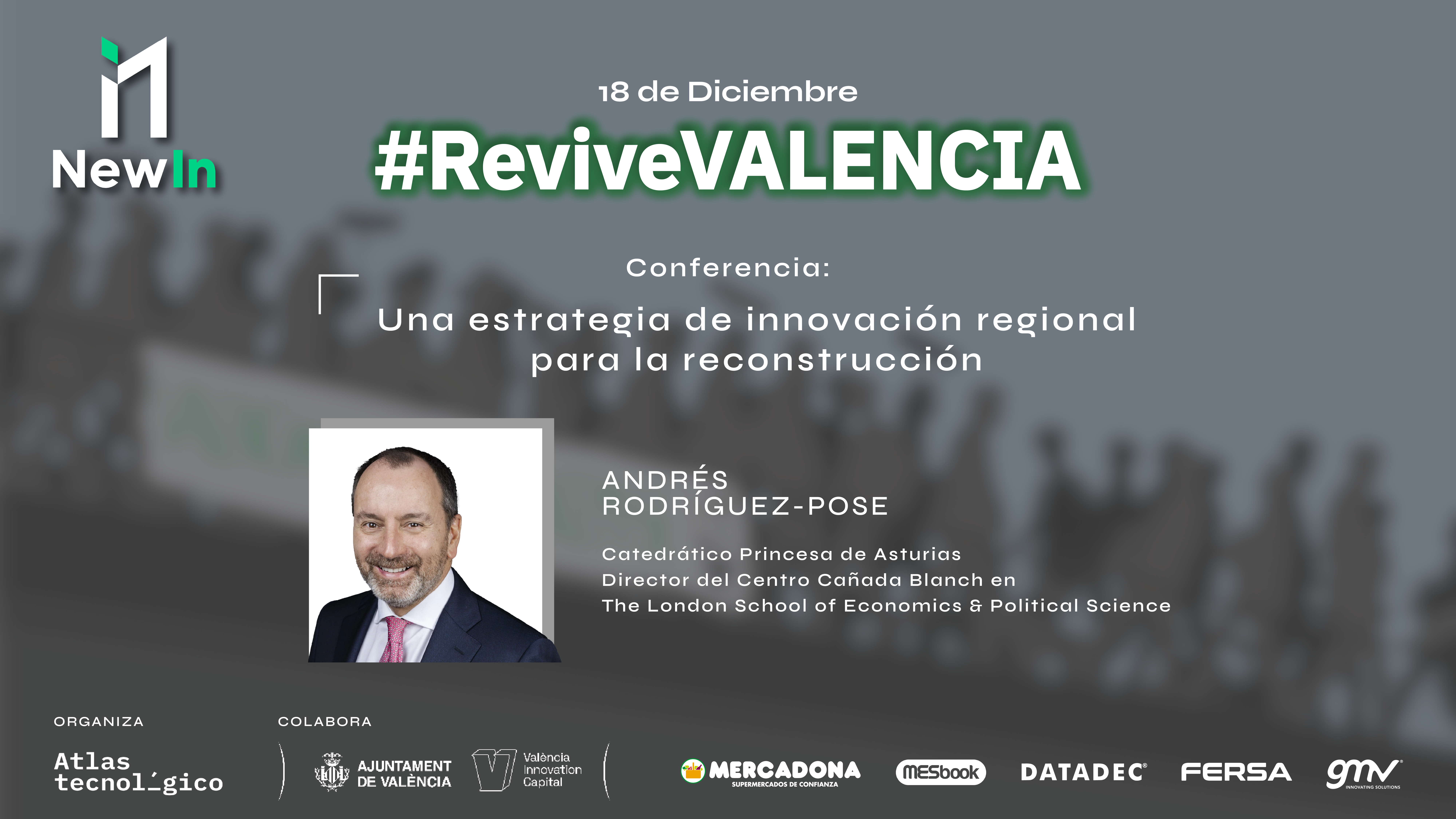 El experto en innovación regional que ayudó a recuperar L’Aquila tras el terremoto abre el New In_ Revive Valencia