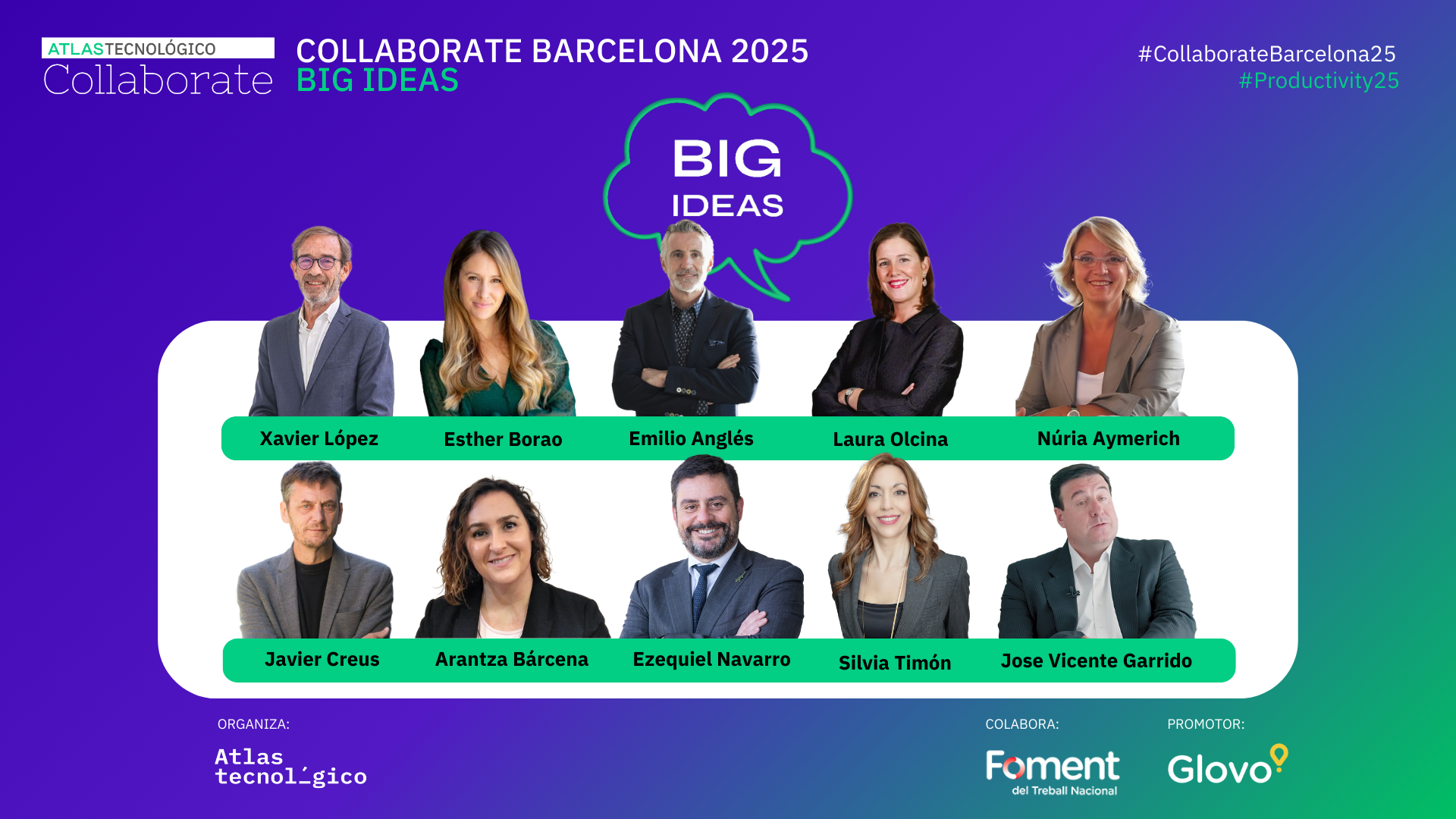 José Vicente Garrido, Esther Borao, Núria Aymerich y Emilio Anglès, entre los 10 ponentes del Collaborate Productivity(2) Barcelona