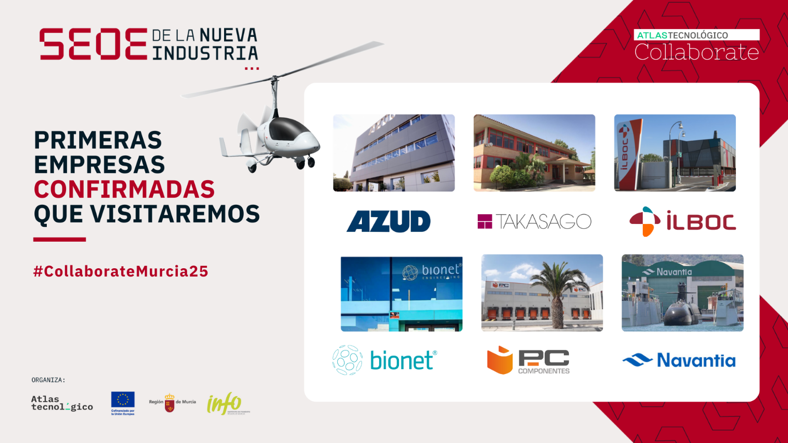 El sector industrial de la Región de Murcia se vuelca con el próximo Collaborate